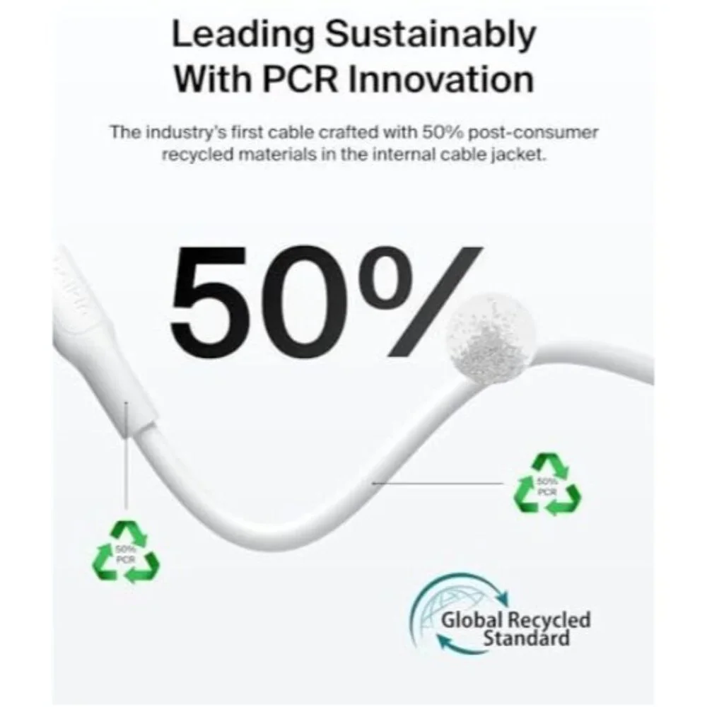 Belkin BoostCharge USB C To USB C Cable 60W Fast Charging 1M